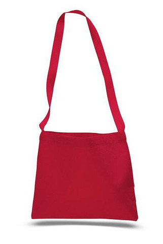 Q-Tees Q126100 - Durable Canvas Crossbody Messenger Bag