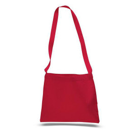 Q-Tees Q126100 - Durable Canvas Crossbody Messenger Bag