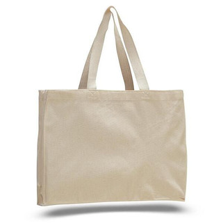 Q-Tees Q750 - Canvas Gusset Tote Bag