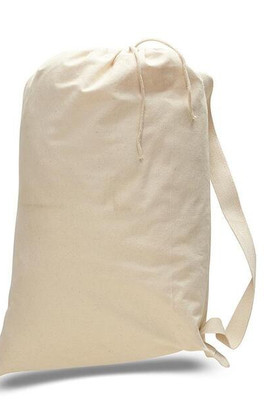 Q-Tees QLB - Canvas Drawstring Bag