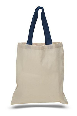 Q-Tees QTB6000 - Economical Tote Bag with Colored Handles
