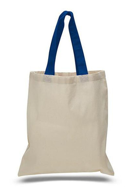 Q-Tees QTB6000 - Economical Tote Bag with Colored Handles