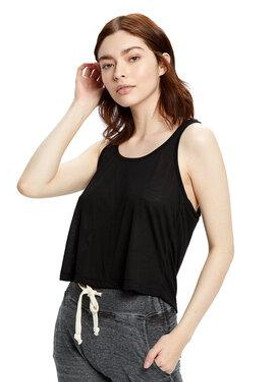US Blanks US0510 - Ladies Sheer Cropped Racer Tank