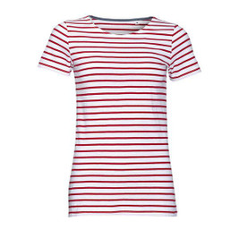 SOL'S 01399 - MILES WOMEN Round Neck Striped T Shirt