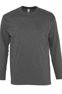 SOLS 11420 - MONARCH T Shirt De Gola Redonda E Manga Comprida Para Homem