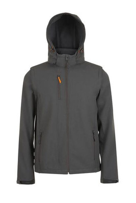 SOL'S 01647 - TRANSFORMER Softshell Jacket With Removable Hood And Sleeves