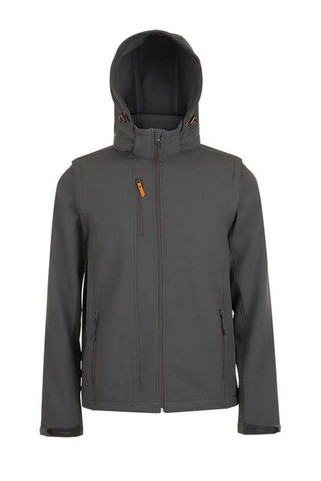SOLS 01647 - TRANSFORMER Softshell met afneembare capuchon en mouwen