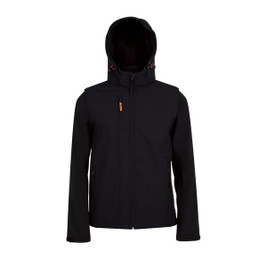 SOL'S 01647 - TRANSFORMER Softshell Jacket With Removable Hood And Sleeves