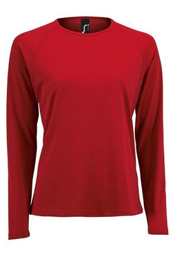 Sols 02072 - Sporty Lsl Donna T Shirt Donna Manica Lunga