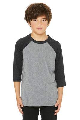 Bella+Canvas C3200Y - YOUTH JERSEY 3/4 SLEEVE BASEBALL TEE