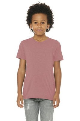 Bella+Canvas C3413Y - Remera Tri-blend manga corta para jóvenes