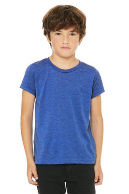 Bella+Canvas C3413Y - Remera Tri-blend manga corta para jóvenes