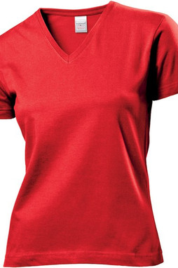 Stedman ST2700 - Premium Ladies Deep V-Neck Cotton T-Shirt 155gsm