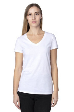 Threadfast 200RV - T-Shirt à col V à manches courtes pour femme Ultimate