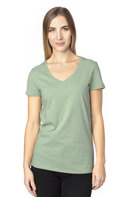 Threadfast 200RV - T-Shirt à col V à manches courtes pour femme Ultimate