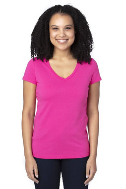 Threadfast 200RV - T-Shirt à col V à manches courtes pour femme Ultimate