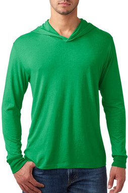 Next Level 6021 - T-shirt unisexe à capuche en tissu triblend