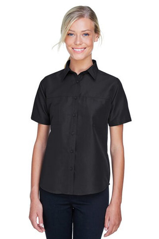 Harriton M580W - Ladies Key West Short-Sleeve Performance Staff Shirt