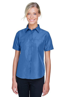 Harriton M580W - Chemise Performance Femme à Manches Courtes Key West
