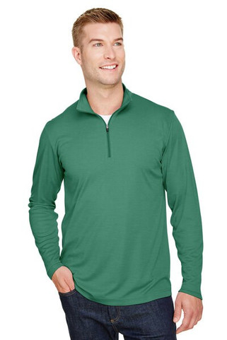 Team 365 TT31H - Mens Zone Sonic Heather Performance Quarter-Zip