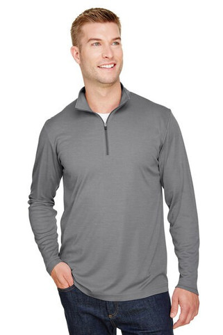 Team 365 TT31H - Mens Zone Sonic Heather Performance Quarter-Zip