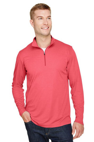 Team 365 TT31H - T-Shirt Zone Sonic Heather Performance Quarter-Zip - Homme