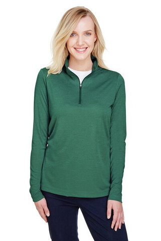 Team 365 TT31HW - Ladies Zone Sonic Heather Performance Quarter-Zip