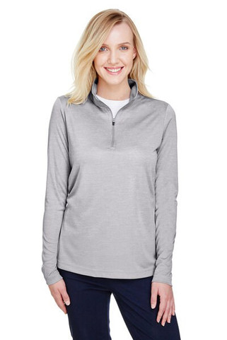 Team 365 TT31HW - Ladies Zone Sonic Heather Performance Quarter-Zip