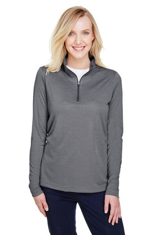 Team 365 TT31HW - Ladies Zone Sonic Heather Performance Quarter-Zip