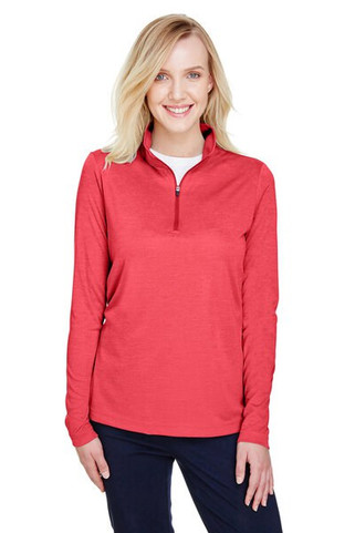 Team 365 TT31HW - Ladies Zone Sonic Heather Performance Quarter-Zip
