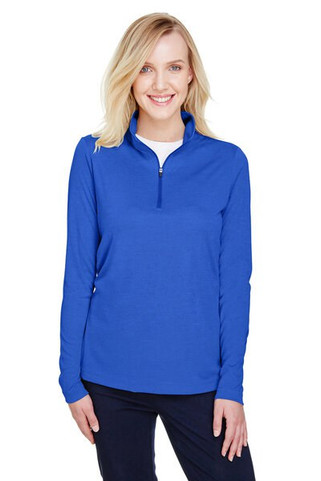 Team 365 TT31HW - Ladies Zone Sonic Heather Performance Quarter-Zip