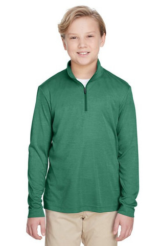 Team 365 TT31HY - Youth Zone Sonic Heather Performance Quarter-Zip