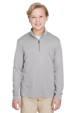 Team 365 TT31HY - Youth Zone Sonic Heather Performance Quarter-Zip