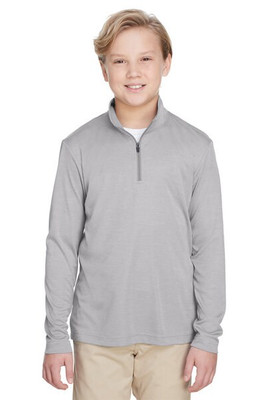 Team 365 TT31HY - Zone Sonic Heather Performance Quarter-Zip pour enfant