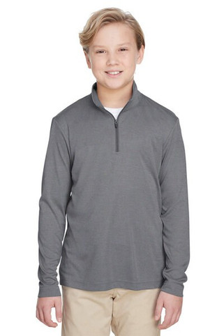 Team 365 TT31HY - Youth Zone Sonic Heather Performance Quarter-Zip
