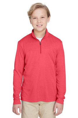 Team 365 TT31HY - Youth Zone Sonic Heather Performance Quarter-Zip