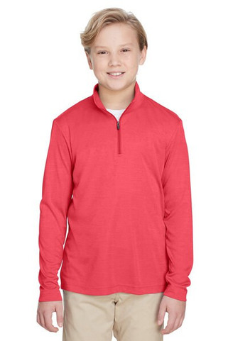 Team 365 TT31HY - Youth Zone Sonic Heather Performance Quarter-Zip