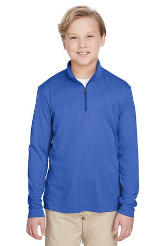 Team 365 TT31HY - Youth Zone Sonic Heather Performance Quarter-Zip