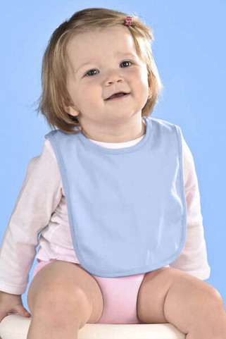 Rabbit Skins RS1005 - Premium Cotton Infant Bib with Velcro Closure