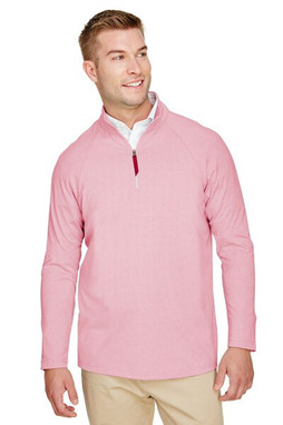 Devon & Jones DG480 - Mens Performance Micro-Stripe Quarter-Zip Pullover