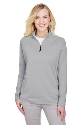Devon & Jones DG480W - Pull Zippé Micro-Rayures Performance Luxe Femme