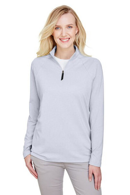Devon & Jones DG480W - Women's Performance Micro-Stripe Quarter-Zip Pullover