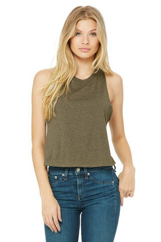 Bella+Canvas 6682 - Ladies Racerback Cropped Tank
