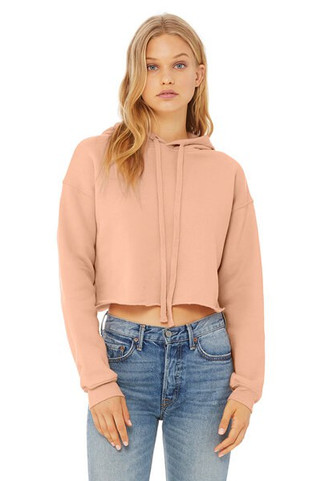 Bella+Canvas B7502 - Ladies Cropped Fleece Hoodie