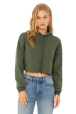 Bella+Canvas B7502 - Ladies Cropped Fleece Hoodie