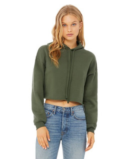 Bella+Canvas B7502 - Chandail à capuche court en polaire pour femme