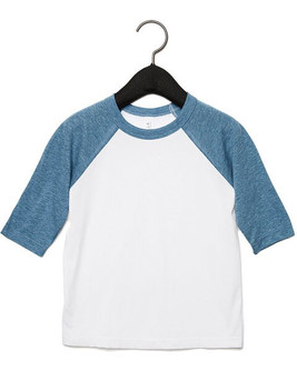 BELLA+CANVAS B3200T - Toddler 3/4 Baseball Tee
