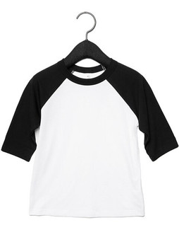 BELLA+CANVAS B3200T - Toddler 3/4 Baseball Tee