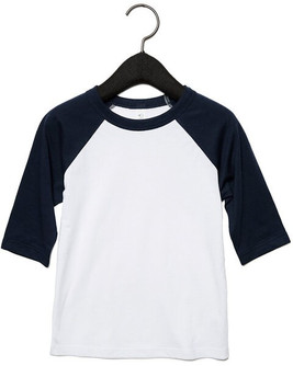 BELLA+CANVAS B3200T - Toddler 3/4 Baseball Tee