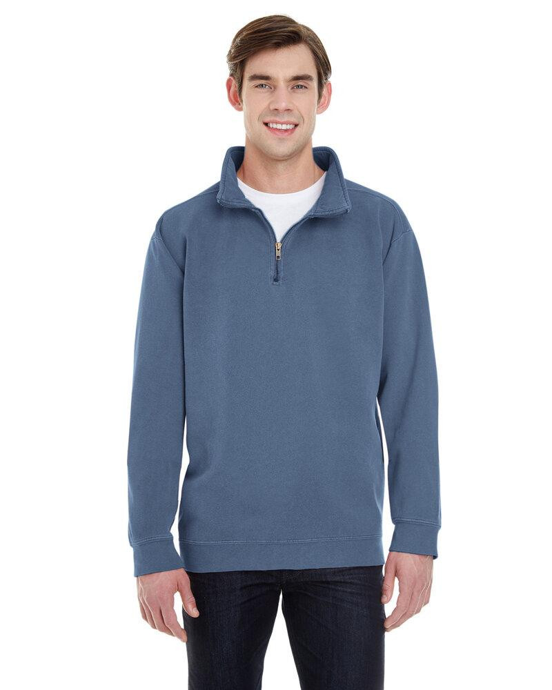 Comfort Colors CC1580 - Adult 1/4 Zip Fleece - Blue Jean | Wordans USA
